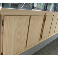 Pine Flat Door Cabinet 60x18"