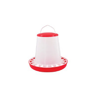 SM 2kg Red & White Bird Feeder with Lid B1620