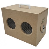 Elite Pet Wooden Carry Box With Holes Medium 33x20x26cm