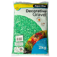 Aqua One Gravel Metallic Green 2kg 12263