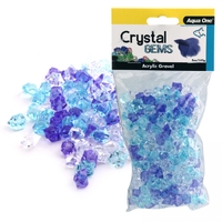 Aqua One Crystal Gems Acrylic Gravel Frosty Blue 145g 12305