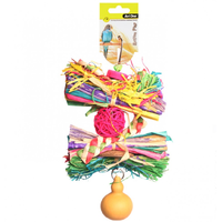 Avi One Rattan Ball With Raffia And Gourd 25cm 22426