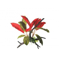 Amazon Jungle Crimson Leaf Burst on Branch 30cm CPP72