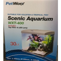 Petworx Scenic 400 Aquarium Black 30L LED Filter