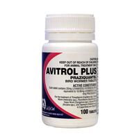 Avitrol Plus Praziquantel Bird Wormer Tablets 100pk