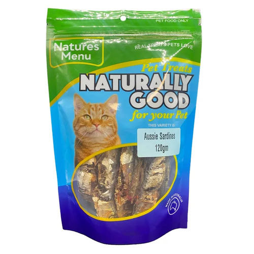 Natures Menu Aussie Sardines Cat Treats 120g