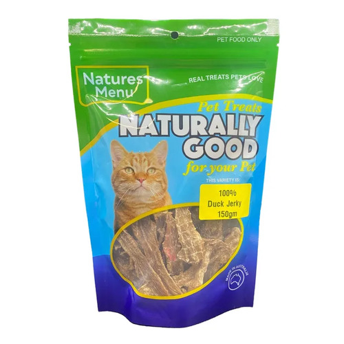 Natures Menu Aussie Duck Jerky Cat Treats 150g