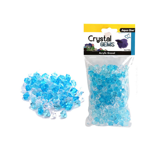 Aqua One Crystal Gems Acrylic Gravel Blue Ice 145g 12302