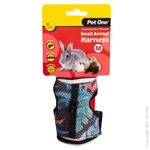 Pet One Small Animal Harness Medium Vest And 85cm Leash 49246